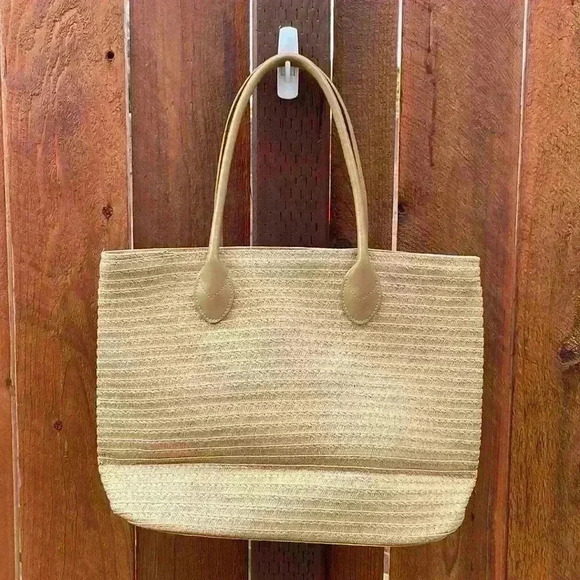 NWOT:  Spring Summer Woven Lined Bag - Picture 1 of 16